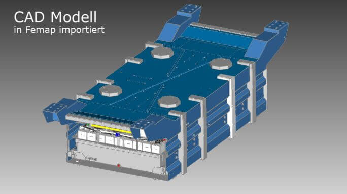 CAD-Geometrie einer Schweißbaugruppe