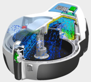 Simcenter FLOEFD CFD Simulation einer Heißluftfritteuse